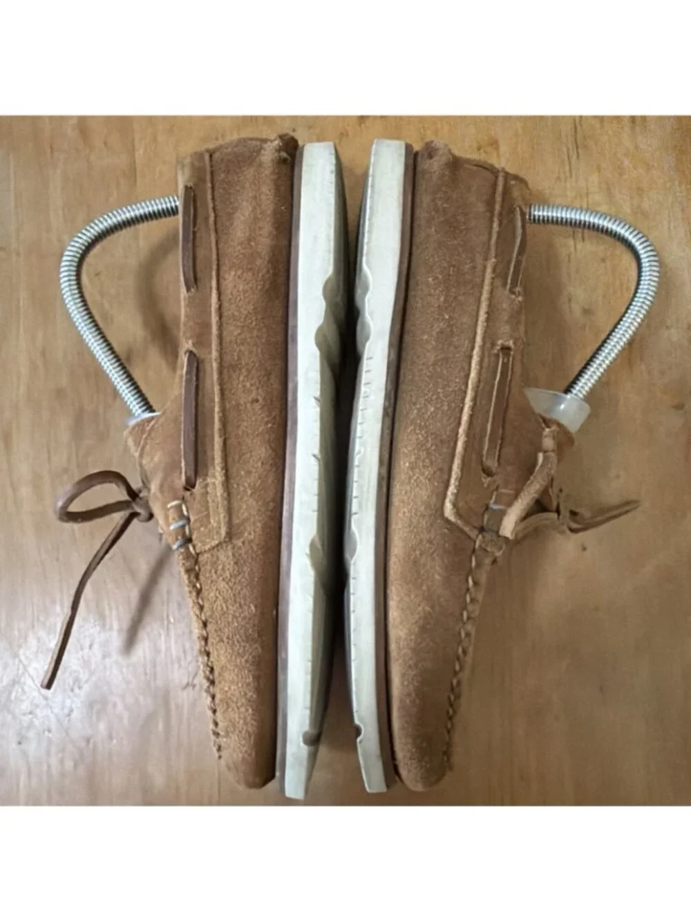 Sperry x Sunspel Gold Cup Brown Suede Boat Shoes Made In Maine Womens Sz 8.5/38
